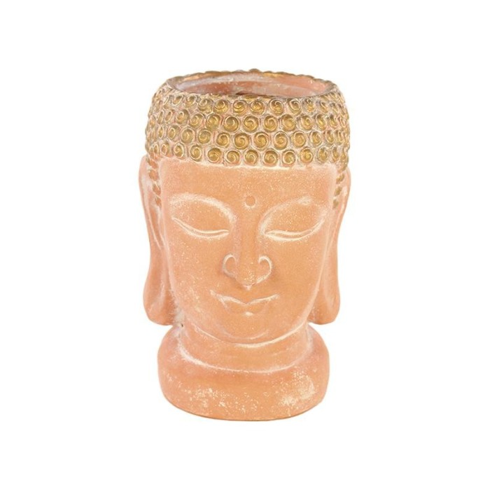 BUDDHA TERRACOTTA 25X24X35CM ORO PORTAVASO